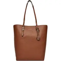 Michael Kors Femmes, Sac, Borsa a Tracolla Grande in Pelle Quinn Nord Sud, Marron