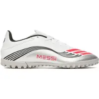 Adidas Chaussures de football Homme F50 Messi Club Prestig10 Pack TF Astro Cloud White/Lucid Red/Silver Metallic