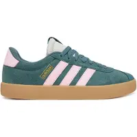 Adidas Baskets basses 'VL Court 3.0' or / gris clair / sapin / rose
