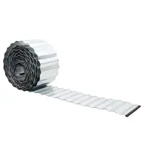 vidaXL Bordure de jardin, 1000 x 15 x 0,03 cm, acier galvanisé, argenté