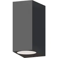 Calex Applique murale Bergamo, étanche aux éclaboussures, comprenant un spot GU10, couleur anthracite