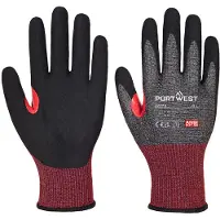 Portwest - Gants anti coupures en mousse de nitrile CT AHR18 noir