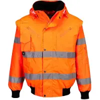 Portwest Blouson Bomber HiVis 3en1 Orange Fluo L
