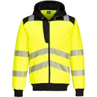 Portwest Veste à capuche haute visibilité PW327 jaune/noir (L)