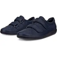 Ecco SOFT 2.0 Chaussures pour dames - mocassins confortables - chaussures basses bleues Loisirs NEUF