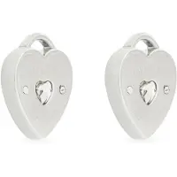 GUESS Amore Heart Studs Earrings Argenté Femme