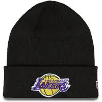 New Era 60348856 Essential Los Angeles Lakers Beanie Noir