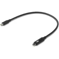 Ubiquiti Câble USB-C 0.3m 100W 480Mbps Noir avec Écran