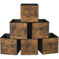 Songmics 6 Boîtes rangement rustique