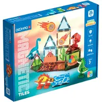 Geomag Jeu de construction magnétique sur le thème des dinosaures, 25 pièces pour enfants