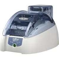 Evolis Tattoo RW - Imprimante cartes plastiques - monochrome - papier thermique - CR-80 Card (85.6 x 54 mm) - 300 ppp - capacité : 100 cartes - USB, LAN - bleu brillant