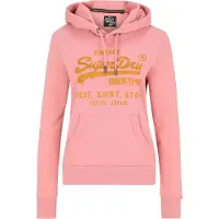 Superdry Embellished Vl Relaxed Fit Hoodie Rose S Femme