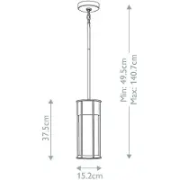 Elstead Lighting Lanterne suspendue Camillo (E27, IP44)