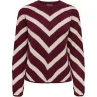ONLY Pull-over 'ONLELIZA' crème / lie de vin