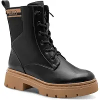 Marco Tozzi Damenschuhe Schnürstiefel Schwarz Freizeit