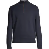 Gant pour homme. 2068028 Sacker Rib half zip navy sweatshirt (L), Casuel, Coton, Marine