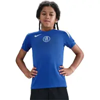 Nike 3e haut de foot à manches courtes Dri-FIT Total 90 Chelsea FC Strike pour ado - Bleu | Taille M