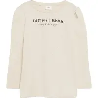 s.Oliver T-Shirt sable / chocolat / blanc perle