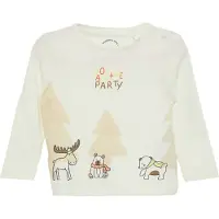 s.Oliver T-Shirt mastic / écru / marron / orange