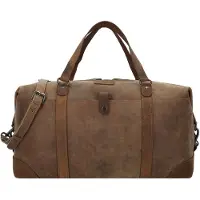 Harold's Cuir sac de voyage Antic Travelbag Nature brun