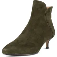 Woden Saga Zip S Heel Booties Vert EU 38 Femme