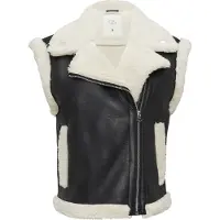 QS Gilet crème / noir