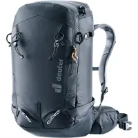 Deuter Freerider Pro 30+10 SL, ski alpinisme, noir, unisexe, fermeture à glissière, 30 l, 1 kg