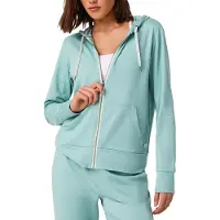 Vuori - Sweat zippé à capuche - Performance Hoodie 2.0 W Sea Spray Heather pour Femme - Taille XS - Bleu