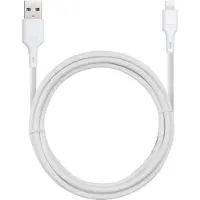 Blue Star câble avec connecteur USB A vers iPhone Lightning 2.4A - blanc