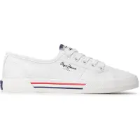 Pepe Jeans Baskets basses 'Brady' noir / blanc