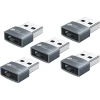 GOOD CONNECTIONS Adapter USB 2.0 Stecker A an USB-C Buchse Aluminiumgehäuse grau 5er-Set - Kabel-/Adapterset