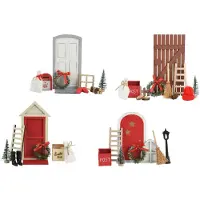 Décoris Porte Magique De Noël, 9 X 18 Cm, Différents Modèles
