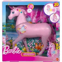 Barbie Unicorn With Lights And Sounds Figure Rose Enfants