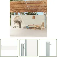 The Living Store Store latéral extensible 180x600 cm Crème