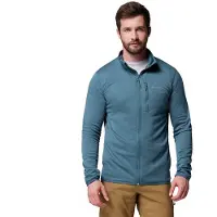 Columbia Essential Hike Grid Full Zip Fleece Bleu S Homme