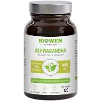 Biowen Ashwagandha 400 mg + 10% Vitanolide 40 mg 120 gélules