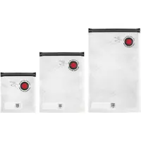 Zwilling 1,25/4/8,5 litre - Plastique/silicone - Transparent, Emballage alimentaire, Transparent