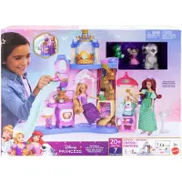 Disney Princess Château pour animaux de compagnie Princesse Disney avec 3 amis animaux et 20 accessoires