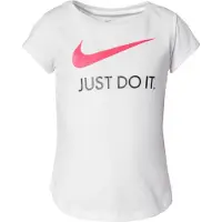 Nike Kids T-Shirt 'Swoosh' rose / noir / blanc