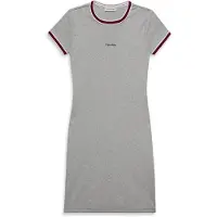 Calvin Klein Jeans Lv047d202g Short Sleeve Dress Gris XS Femme