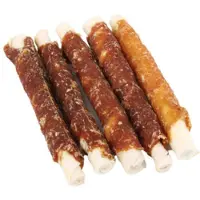 Brekz Rawhide Dog Chews - bâtonnets en peau de boeuf et poulet pour chien (17 cm)
