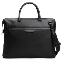 Tommy Hilfiger Th Business Leather Computer Bag, Sac pour notebook, Noir