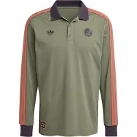 Adidas Fc Bayern Terrace Icons Long Sleeve Polo Vert L Homme