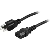 Deltaco DEL-109US - câble d'alimentation - 2 m (2 m), Câble d'alimentation, Noir