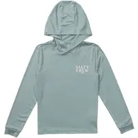 Salty Crew Yellowfin Sunshirt Long Sleeve Rash Guard Vert M Garçon