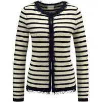 MADELEINE Cardigan écru / marine