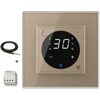 Livolo Thermostat pour chauffage sous le sol avec chauffage central | Maison intelligente | Or | Livo