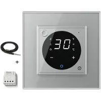 Livolo Thermostat pour chauffage sous le sol avec chauffage central | Maison intelligente | Gris | Livo