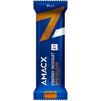 Amacx Nougat Energy Bars Box Speculoos 37g 12 Units Bleu