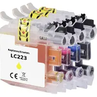 Renkforce Encre Combi Pack Remplace Brother LC-223 (LC223VALBPDR) Compatible Sch (C, CF, M, Y)